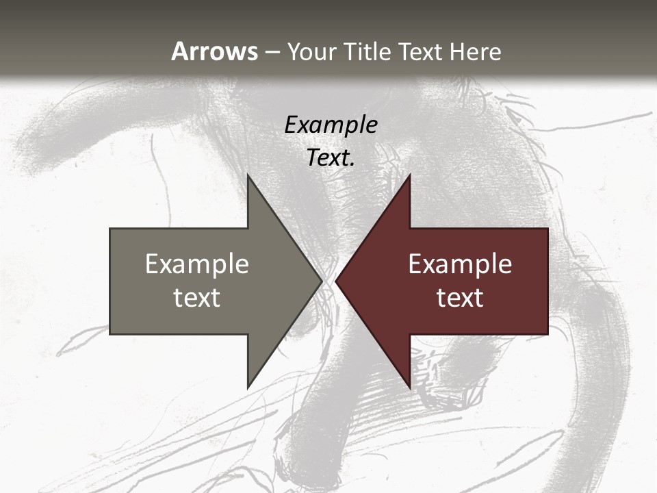 Silhouette Brush Ink PowerPoint Template