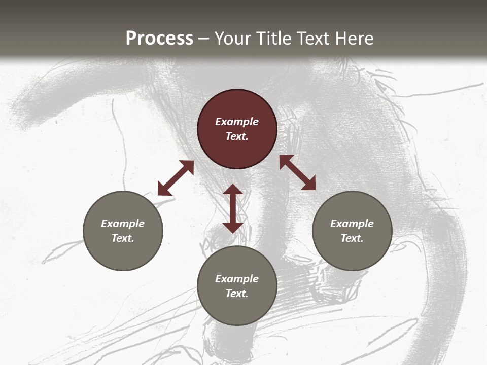 Silhouette Brush Ink PowerPoint Template