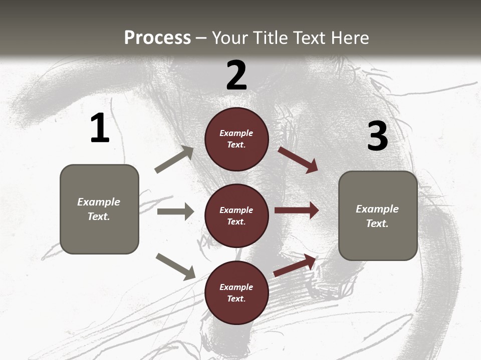 Silhouette Brush Ink PowerPoint Template