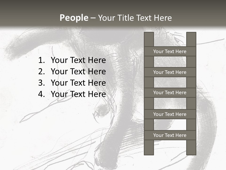 Silhouette Brush Ink PowerPoint Template