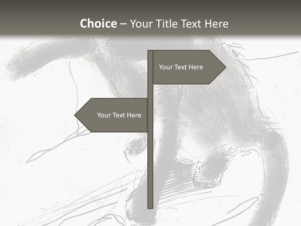 Silhouette Brush Ink PowerPoint Template