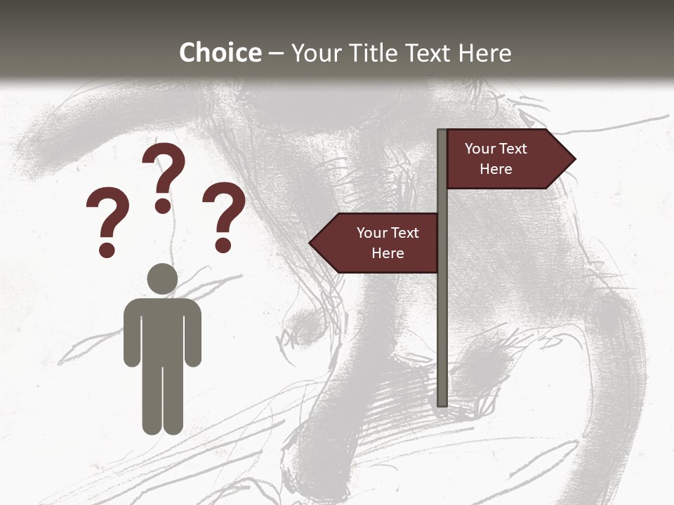 Silhouette Brush Ink PowerPoint Template