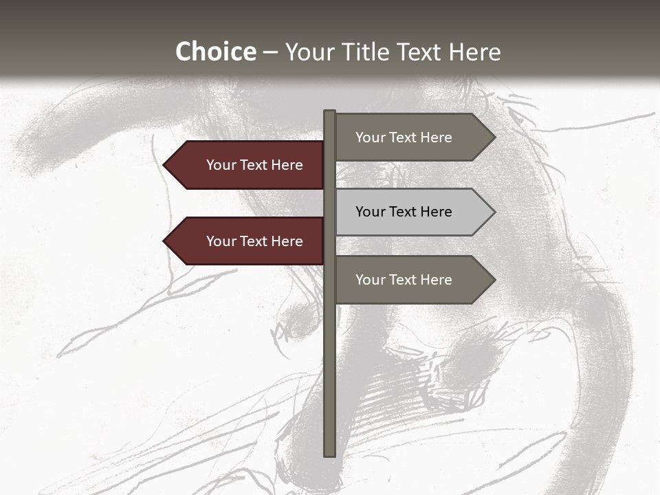 Silhouette Brush Ink PowerPoint Template