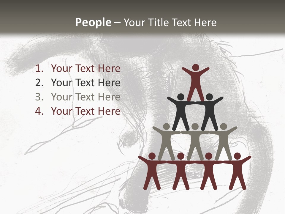 Silhouette Brush Ink PowerPoint Template