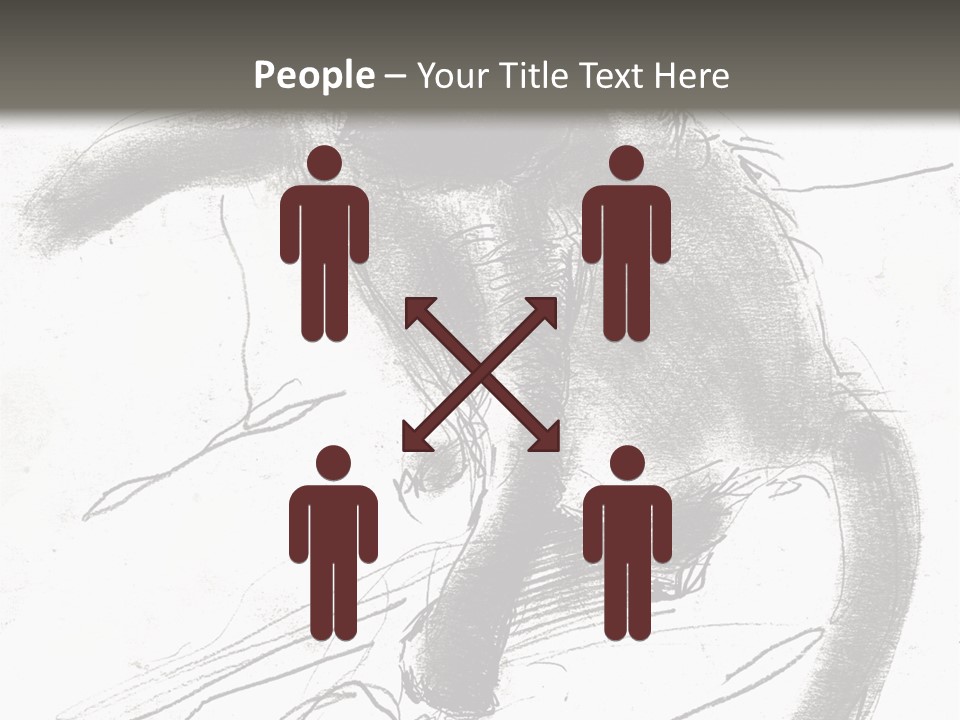 Silhouette Brush Ink PowerPoint Template