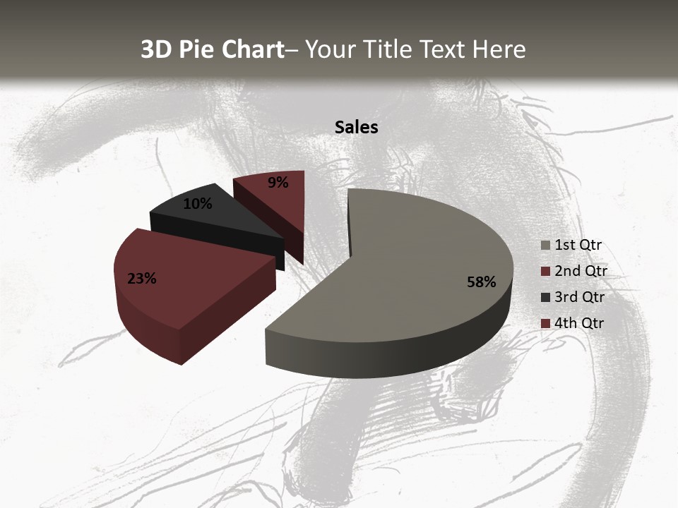 Silhouette Brush Ink PowerPoint Template