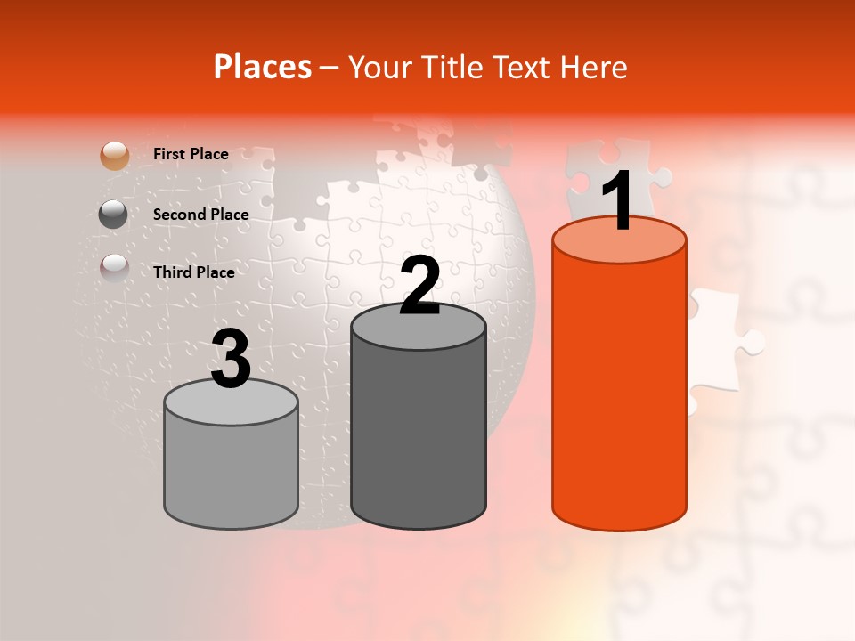 Design Abstract Puzzle PowerPoint Template
