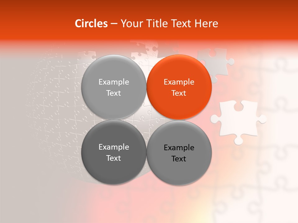 Design Abstract Puzzle PowerPoint Template