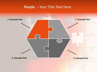 Design Abstract Puzzle PowerPoint Template