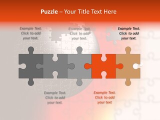 Design Abstract Puzzle PowerPoint Template
