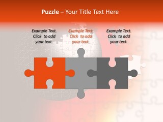Design Abstract Puzzle PowerPoint Template