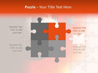 Design Abstract Puzzle PowerPoint Template