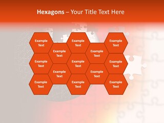 Design Abstract Puzzle PowerPoint Template