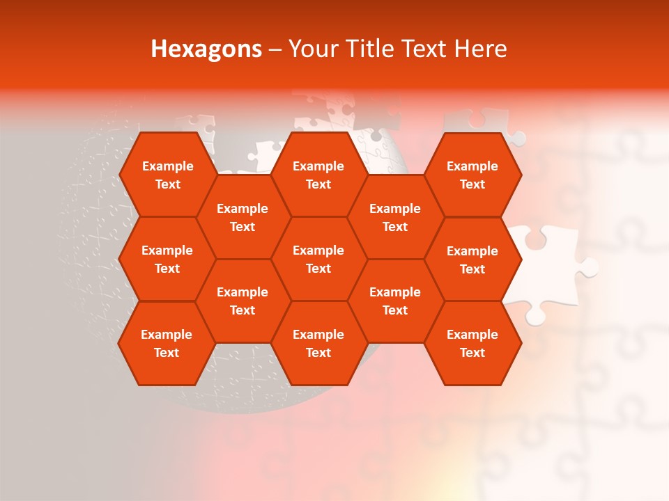 Design Abstract Puzzle PowerPoint Template