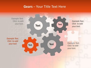 Design Abstract Puzzle PowerPoint Template