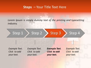 Design Abstract Puzzle PowerPoint Template