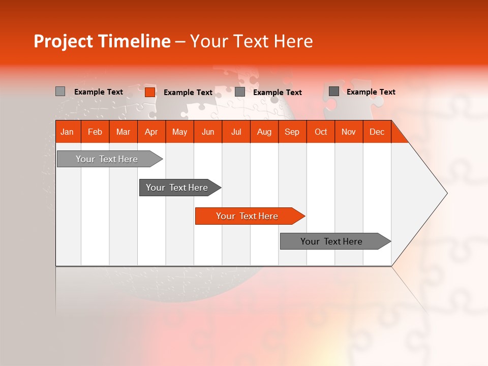Design Abstract Puzzle PowerPoint Template