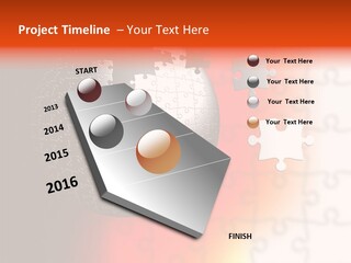 Design Abstract Puzzle PowerPoint Template