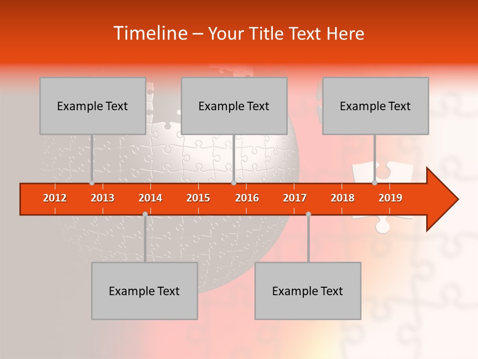 Design Abstract Puzzle PowerPoint Template