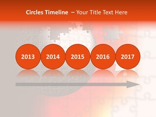 Design Abstract Puzzle PowerPoint Template