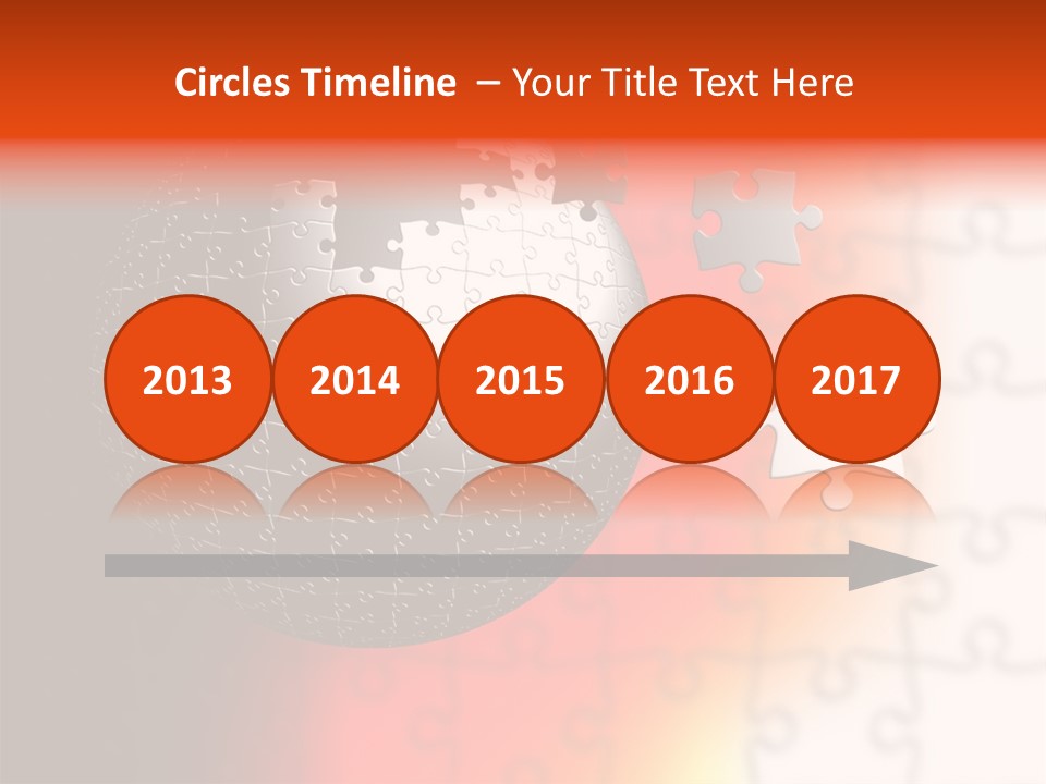 Design Abstract Puzzle PowerPoint Template
