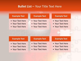Design Abstract Puzzle PowerPoint Template