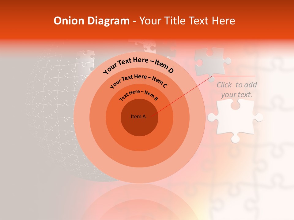 Design Abstract Puzzle PowerPoint Template