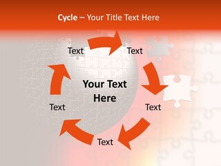 Design Abstract Puzzle PowerPoint Template