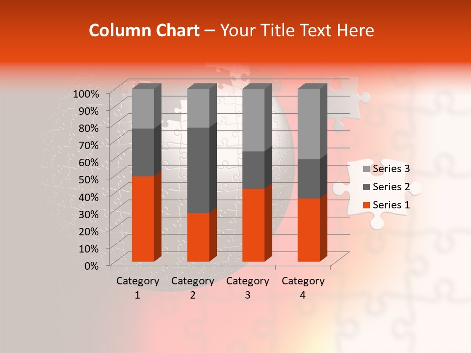 Design Abstract Puzzle PowerPoint Template