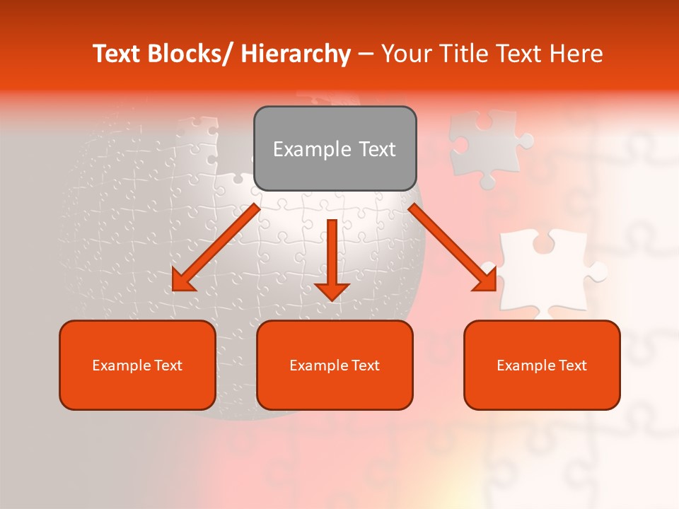 Design Abstract Puzzle PowerPoint Template