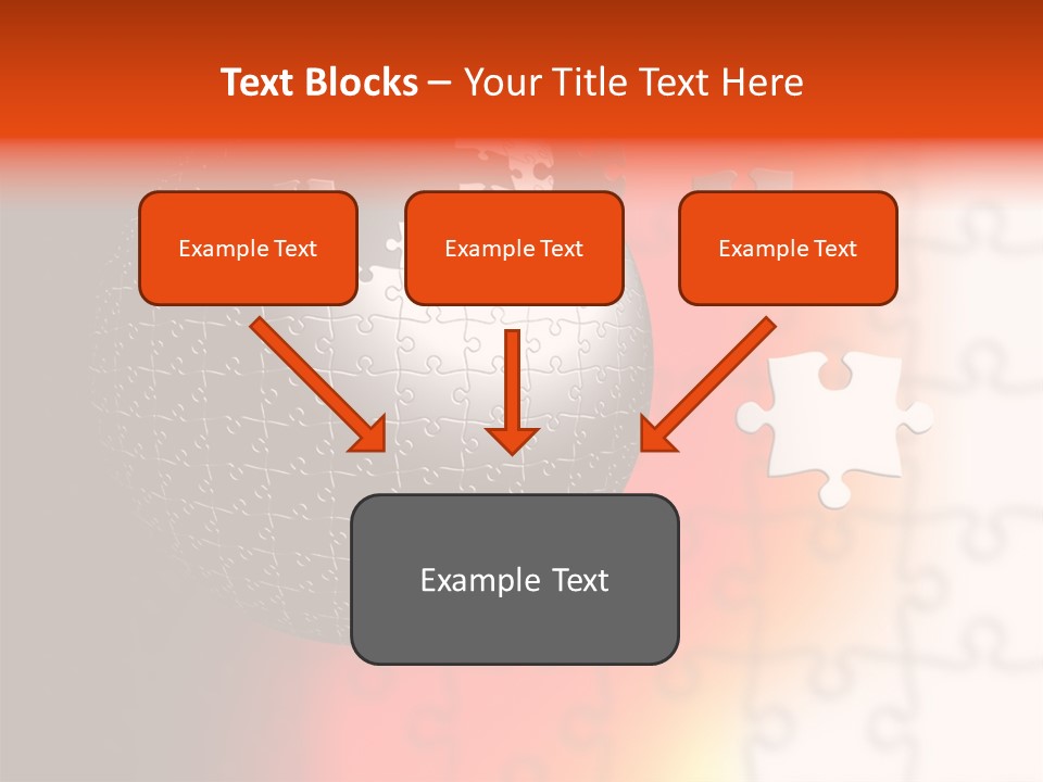Design Abstract Puzzle PowerPoint Template