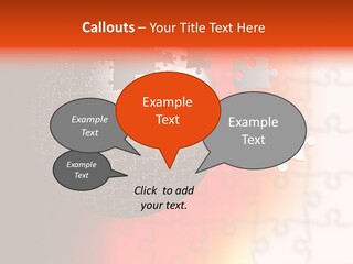 Design Abstract Puzzle PowerPoint Template