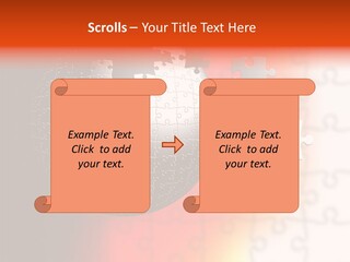Design Abstract Puzzle PowerPoint Template