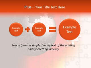 Design Abstract Puzzle PowerPoint Template