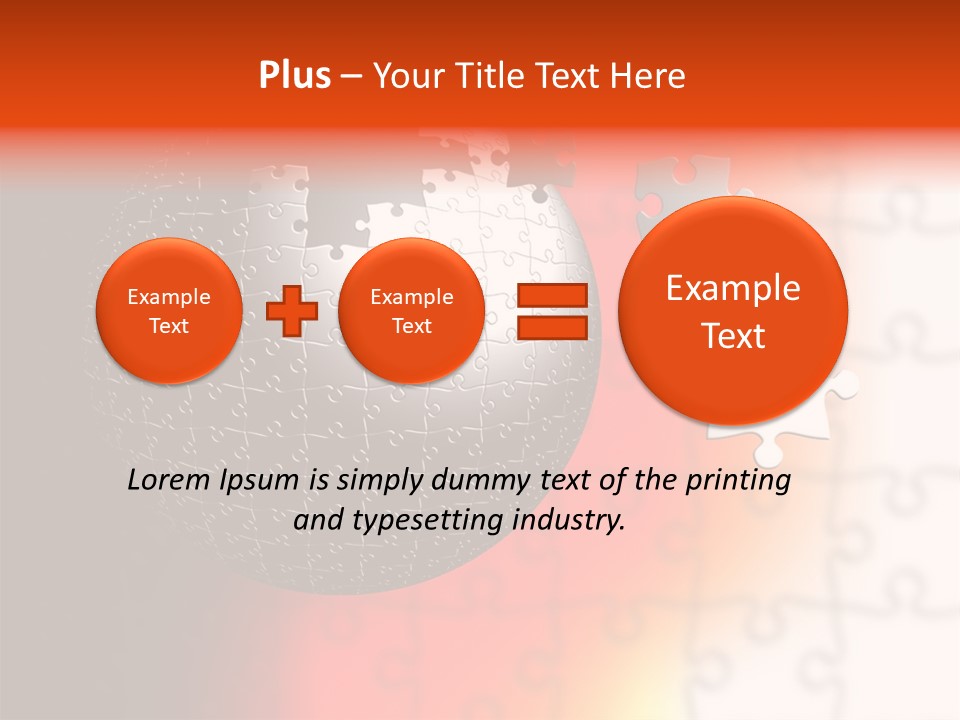 Design Abstract Puzzle PowerPoint Template