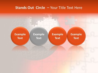 Design Abstract Puzzle PowerPoint Template