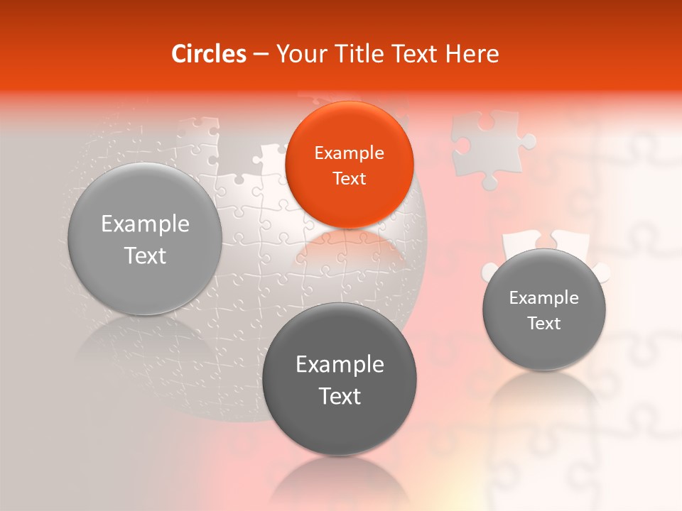 Design Abstract Puzzle PowerPoint Template