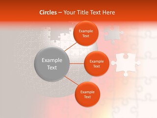 Design Abstract Puzzle PowerPoint Template