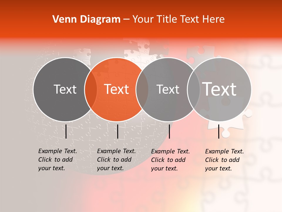 Design Abstract Puzzle PowerPoint Template