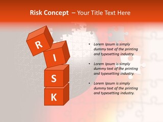 Design Abstract Puzzle PowerPoint Template