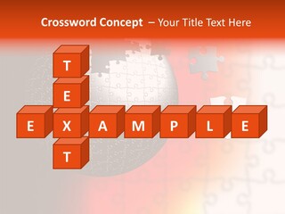 Design Abstract Puzzle PowerPoint Template