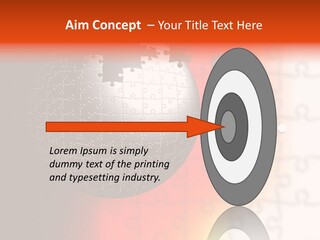 Design Abstract Puzzle PowerPoint Template