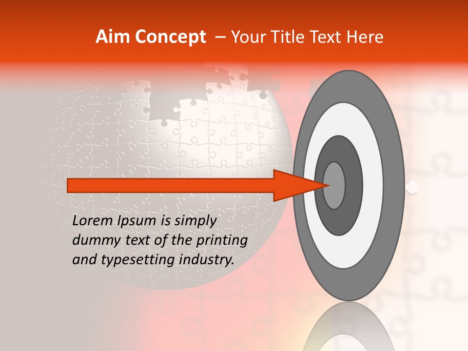 Design Abstract Puzzle PowerPoint Template