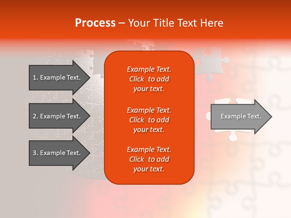 Design Abstract Puzzle PowerPoint Template
