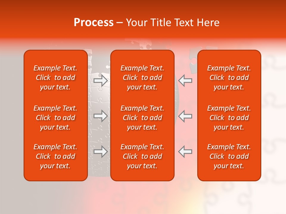 Design Abstract Puzzle PowerPoint Template
