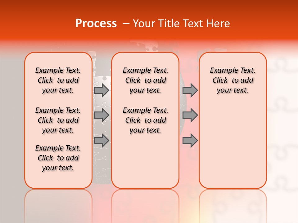 Design Abstract Puzzle PowerPoint Template