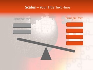 Design Abstract Puzzle PowerPoint Template