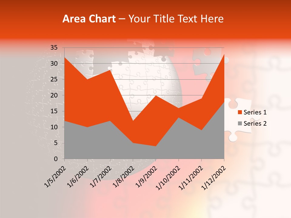 Design Abstract Puzzle PowerPoint Template