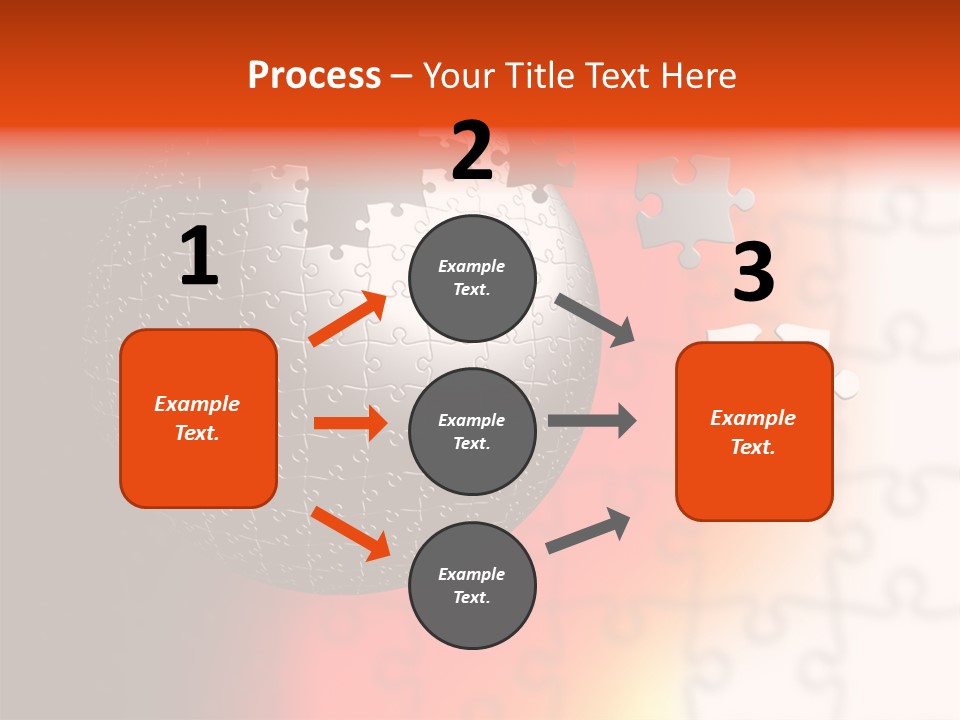 Design Abstract Puzzle PowerPoint Template