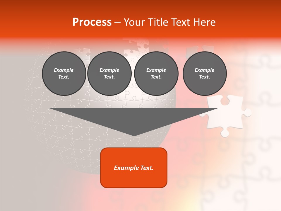 Design Abstract Puzzle PowerPoint Template